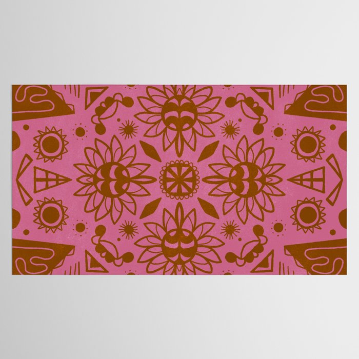 summer solstice mandala Tablecloth Gallery Image 2