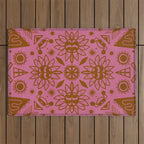 summer solstice mandala Outdoor Rug Gallery Image 1