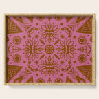 summer solstice mandala Serving Tray Gallery Image 1