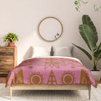 summer solstice mandala Comforter Gallery Image 3