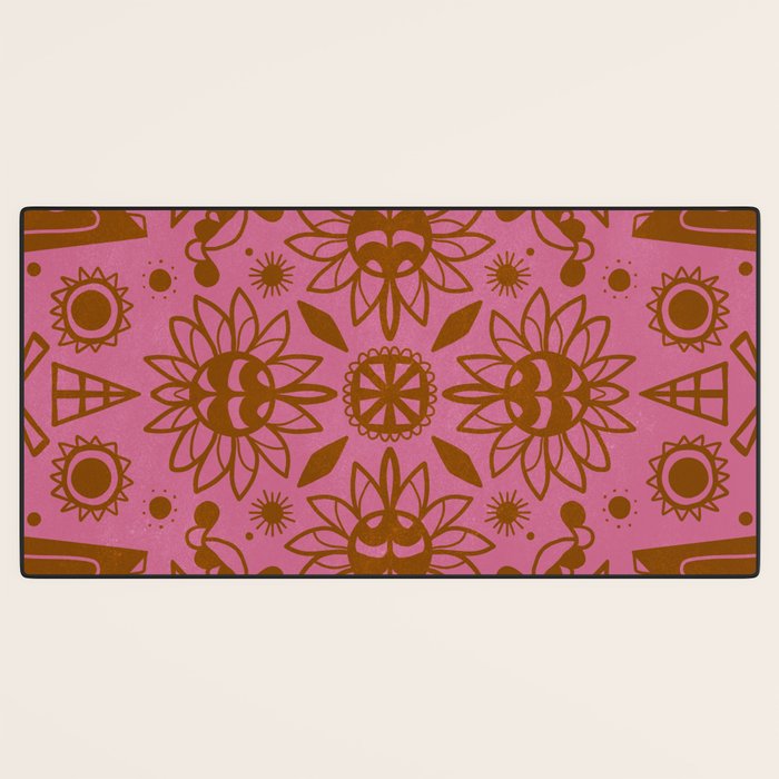 summer solstice mandala Desk Mat Gallery Image 3