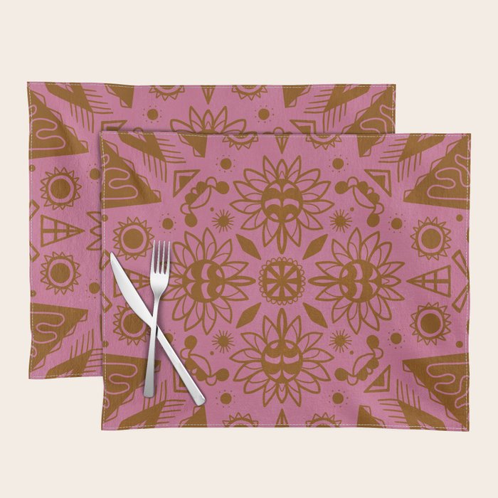 summer solstice mandala Placemat Gallery Image 1