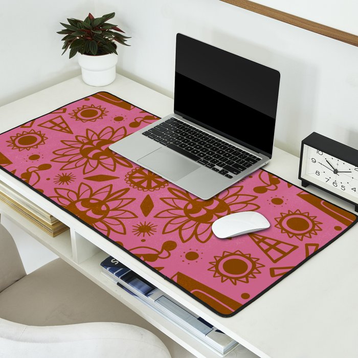 summer solstice mandala Desk Mat Gallery Image 2