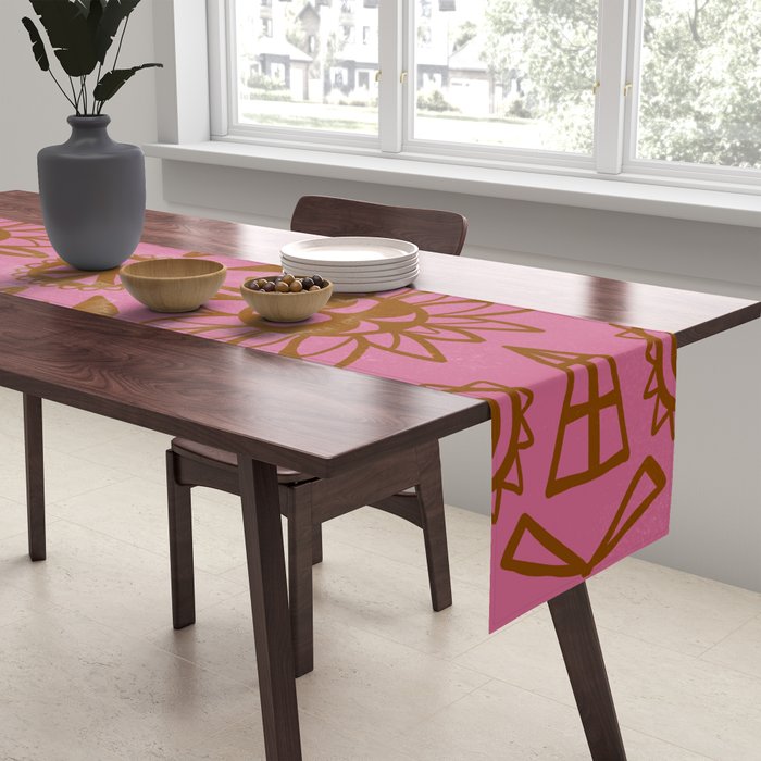 summer solstice mandala Table Runner Gallery Image 2