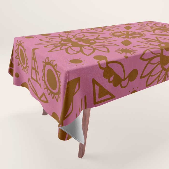 summer solstice mandala Tablecloth Gallery Image 1