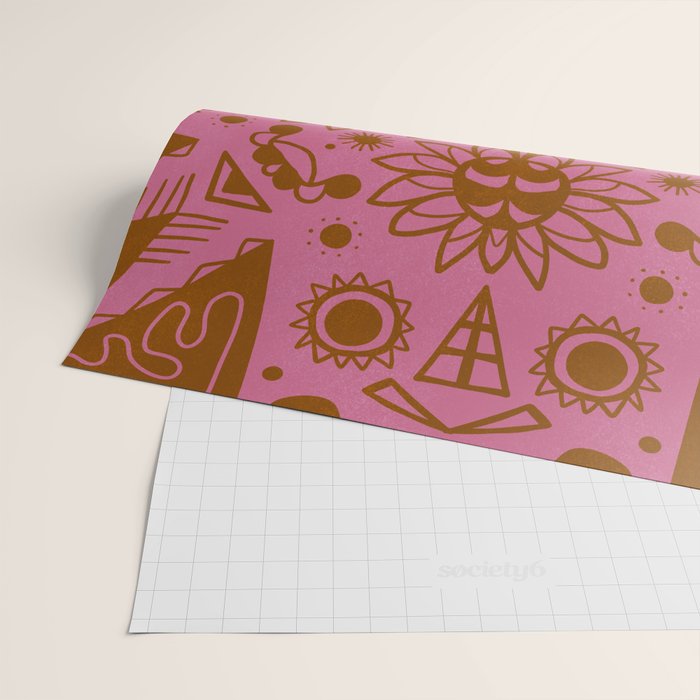summer solstice mandala Wrapping Paper Gallery Image 2