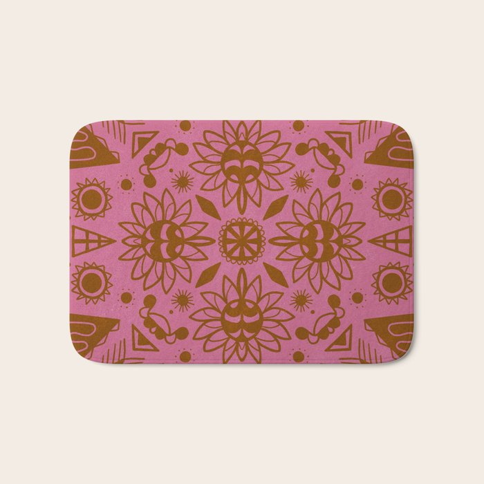 summer solstice mandala Bath Mat Gallery Image 1