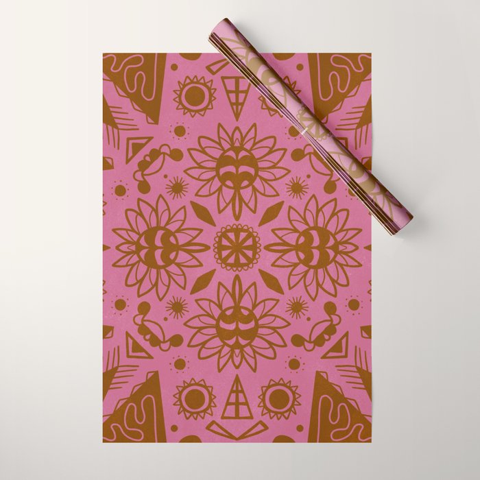 summer solstice mandala Wrapping Paper Gallery Image 1