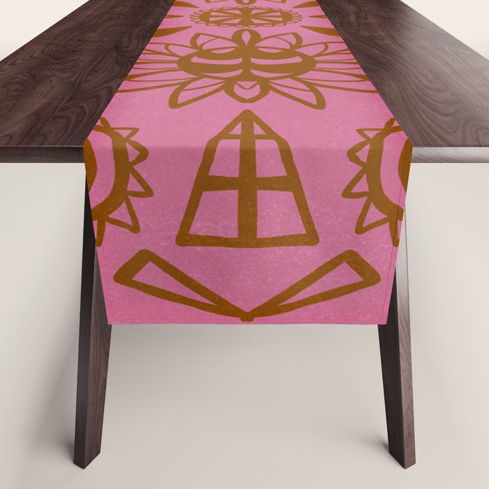 summer solstice mandala Table Runner Gallery Image 1