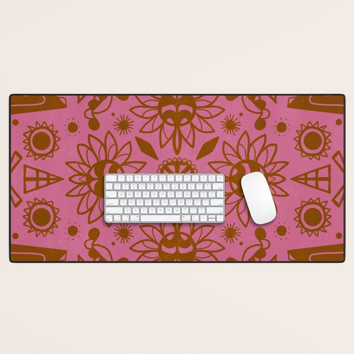 summer solstice mandala Desk Mat Gallery Image 1