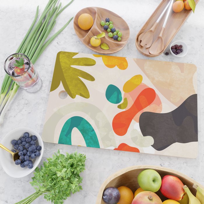 bauhaus goes Matisse in summer III Cutting Board Gallery Image 2