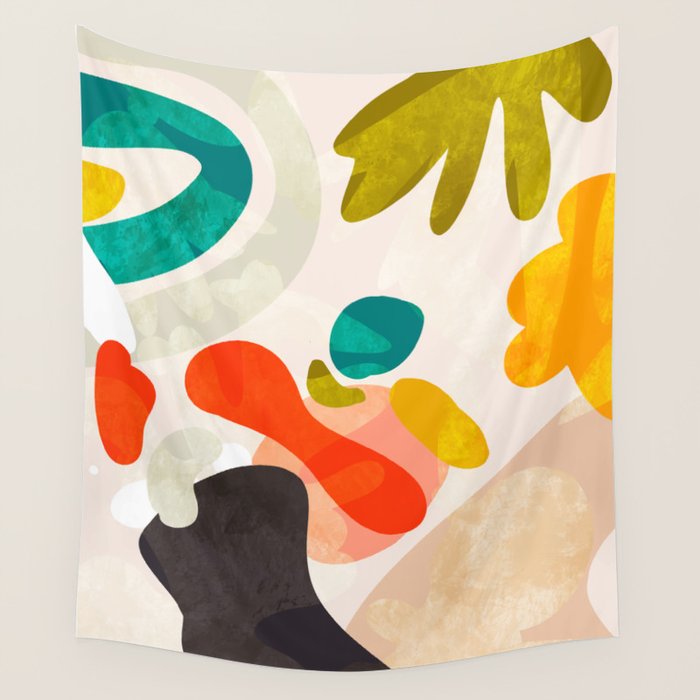 bauhaus goes Matisse in summer III Wall Tapestry Gallery Image 4