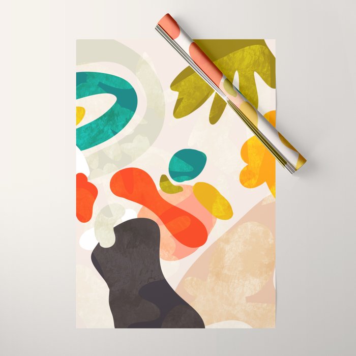 bauhaus goes Matisse in summer III Wrapping Paper Gallery Image 1