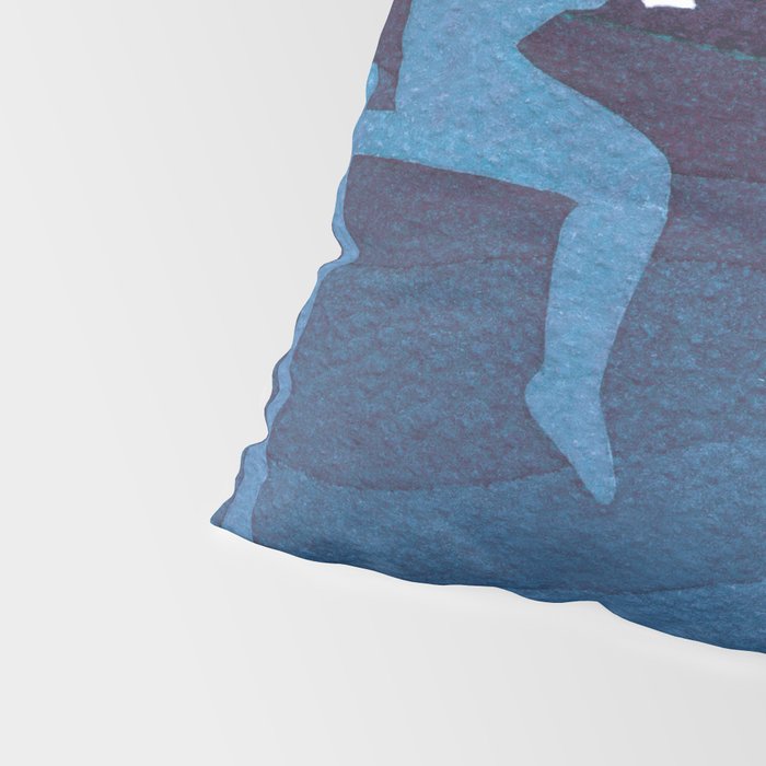 Boy with paper boats, blue Pillow Sham Gallery Image 4