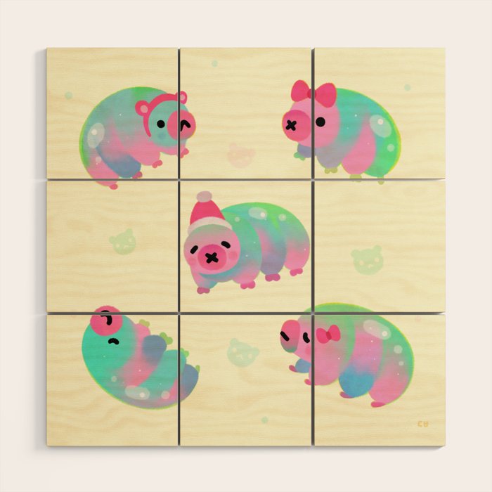 Water Bear(Tardigrades) Wood Wall Art Gallery Image 1