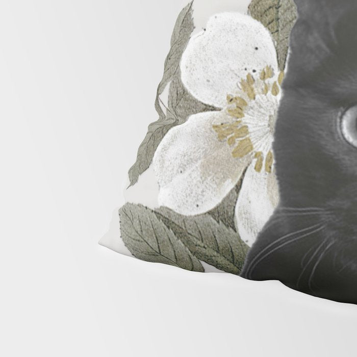 Cat With Flowers Pillow Sham Gallery Image 4