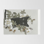 Cat With Flowers Rug Gallery Image 2