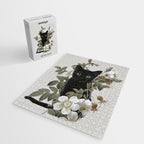 Cat With Flowers Jigsaw Puzzle Gallery Image 2