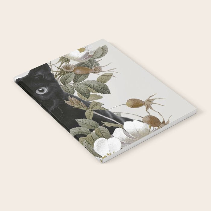 Cat With Flowers Notebook Gallery Image 2