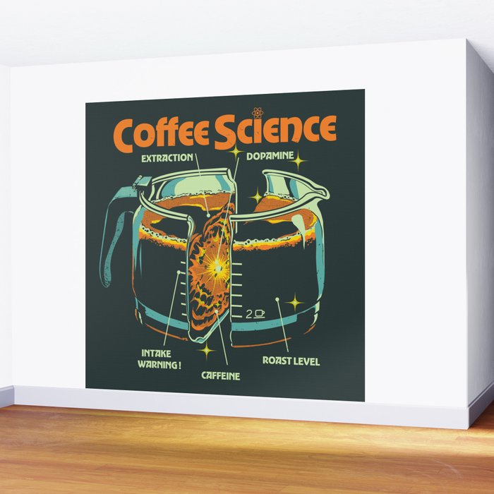COFFEE SCIENCE Wall Mural Gallery Image 2