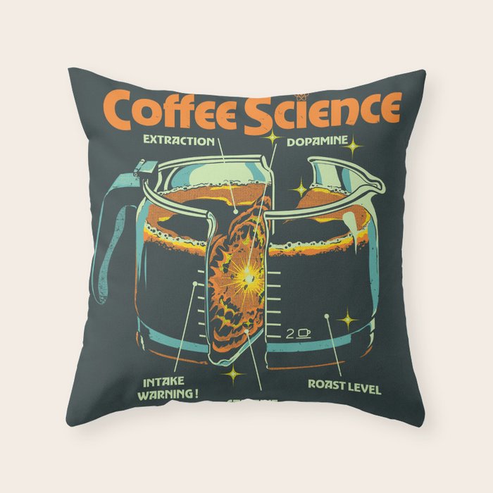 COFFEE SCIENCE Throw Pillow Gallery Image 6