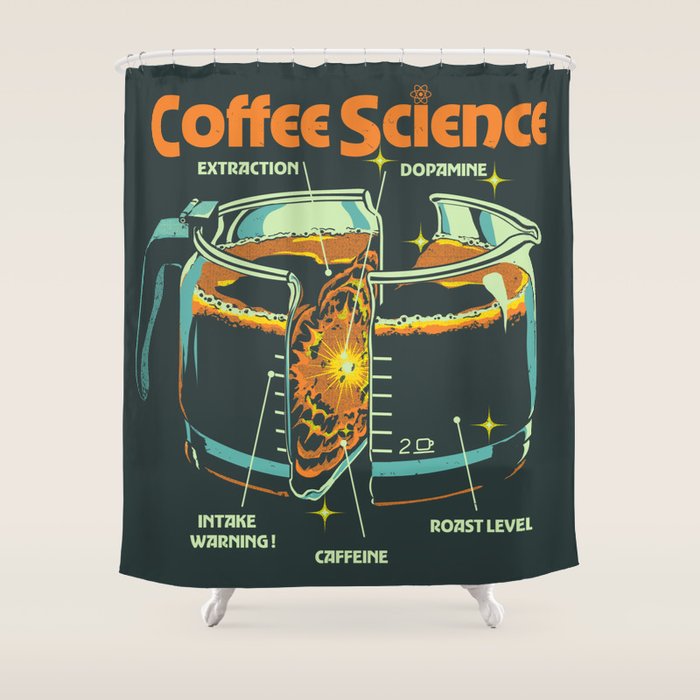 COFFEE SCIENCE Shower Curtain Gallery Image 1