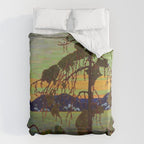 Tom Thomson The Jack Pine 1916-1917 Canadian Landscape Artist Duvet Cover Gallery Image 6