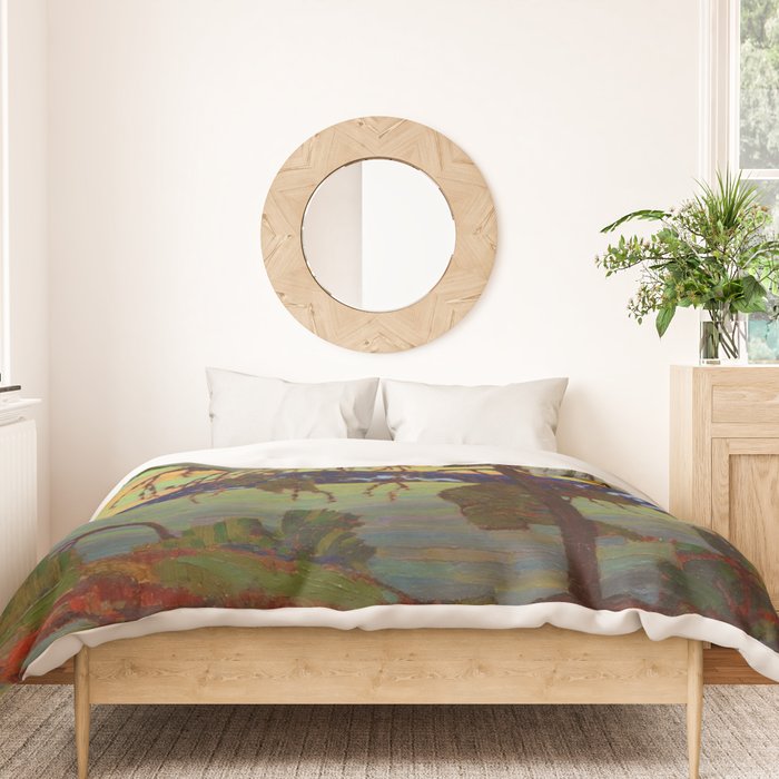 Tom Thomson The Jack Pine 1916-1917 Canadian Landscape Artist Duvet Cover Gallery Image 3