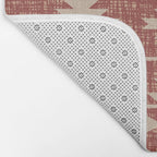 Southwestern Pattern 135 Sienna and Beige Bath Mat Gallery Image 2
