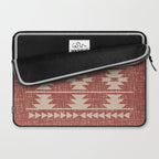 Southwestern Pattern 135 Sienna and Beige Laptop Sleeve Gallery Image 2