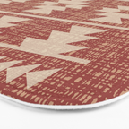 Southwestern Pattern 135 Sienna and Beige Bath Mat Gallery Image 3
