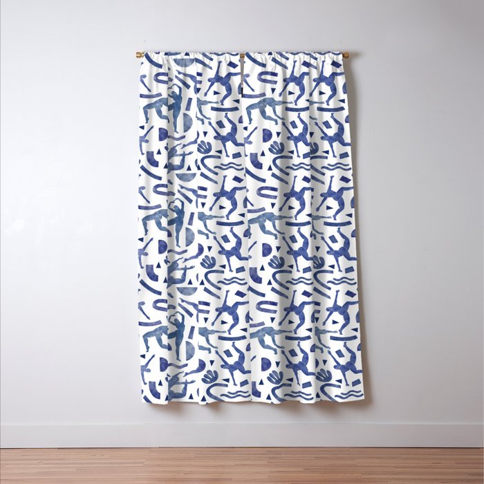 Simple shapes of women Window Curtain Gallery Image 3