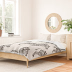 Zebras - Black & White Palette Duvet Cover Gallery Image 2