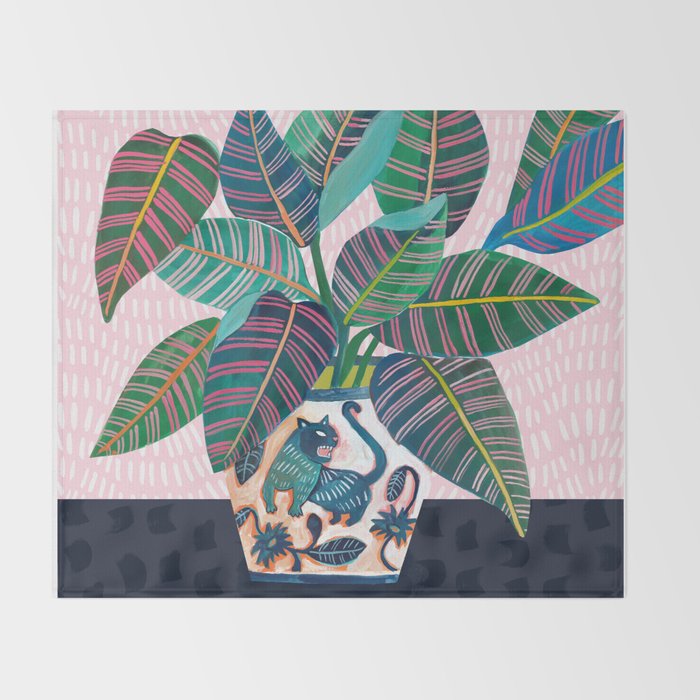 Wild Cat Throw Blanket Gallery Image 2