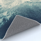 Ice Blue Surf - Aerial Ocean Sea Photography Rug Gallery Image 4