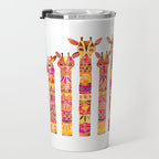 Giraffes - Fiery Palette Travel Mug Gallery Image 3