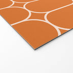 Mod Pods Retro Geo Pattern in Burnt Orange Welcome Mat Gallery Image 2