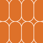 Mod Pods Retro Geo Pattern in Burnt Orange Coffee Mug Gallery Image 2