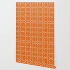 Mod Pods Retro Geo Pattern in Burnt Orange Wallpaper Gallery Image 2