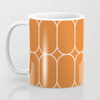 Mod Pods Retro Geo Pattern in Burnt Orange Coffee Mug Gallery Image 3