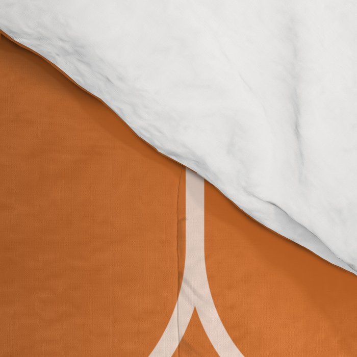 Mod Pods Retro Geo Pattern in Burnt Orange Comforter Gallery Image 4
