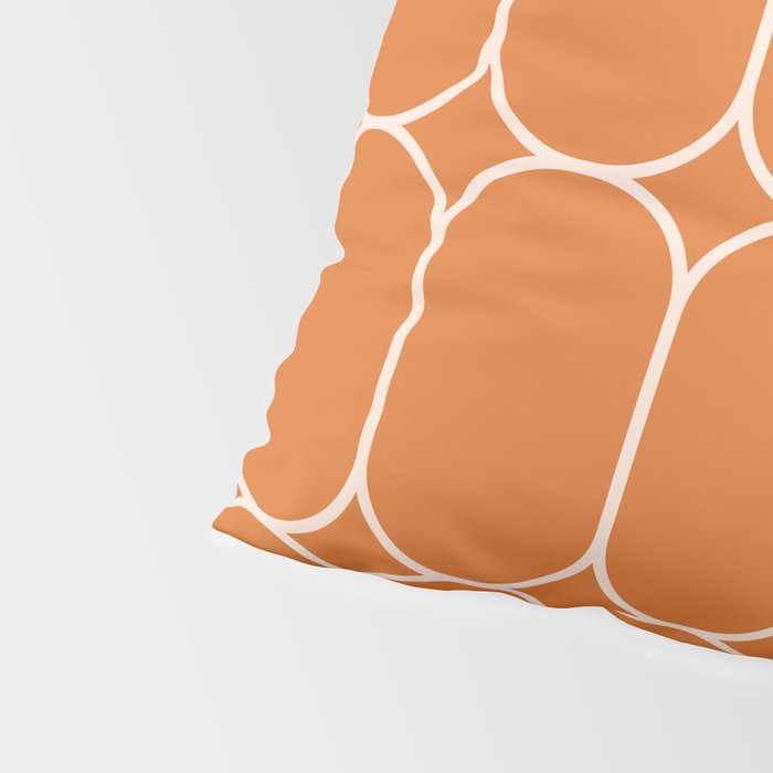 Mod Pods Retro Geo Pattern in Burnt Orange Pillow Sham Gallery Image 4
