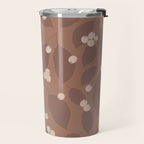Coffee Leaves and Berries - Mocha Mousse Travel Mug Gallery Image 2
