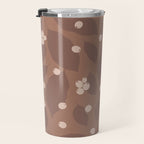 Coffee Leaves and Berries - Mocha Mousse Travel Mug Gallery Image 3