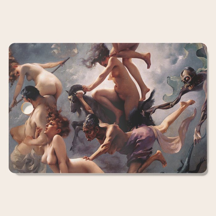 Luis Ricardo Falero - Witches going to their Sabbath 1878 Cutting Board Gallery Image 1