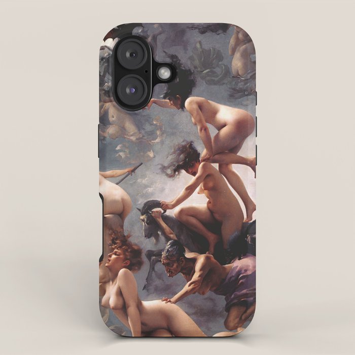 Luis Ricardo Falero - Witches going to their Sabbath 1878 iPhone Case Gallery Image 1