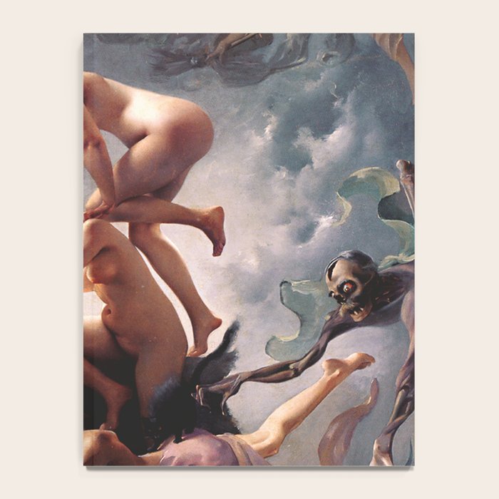 Luis Ricardo Falero - Witches going to their Sabbath 1878 Notebook Gallery Image 4