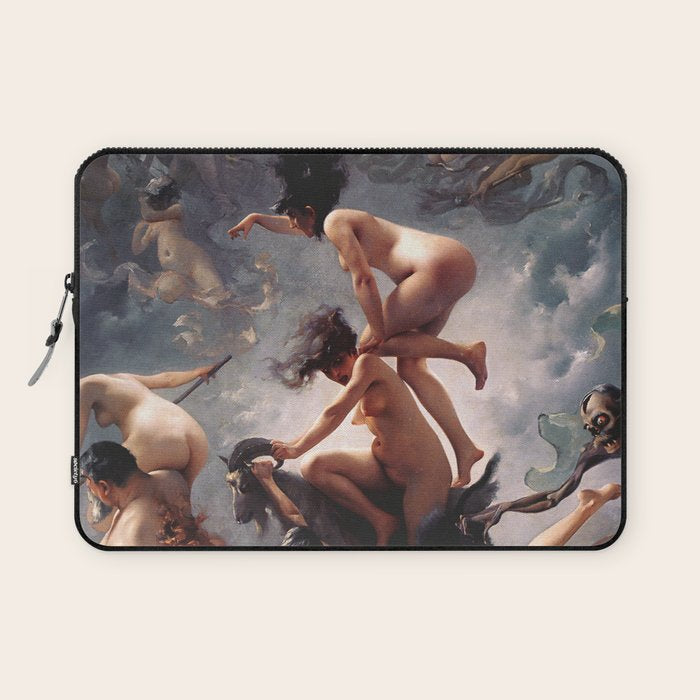 Luis Ricardo Falero - Witches going to their Sabbath 1878 Laptop Sleeve Gallery Image 1
