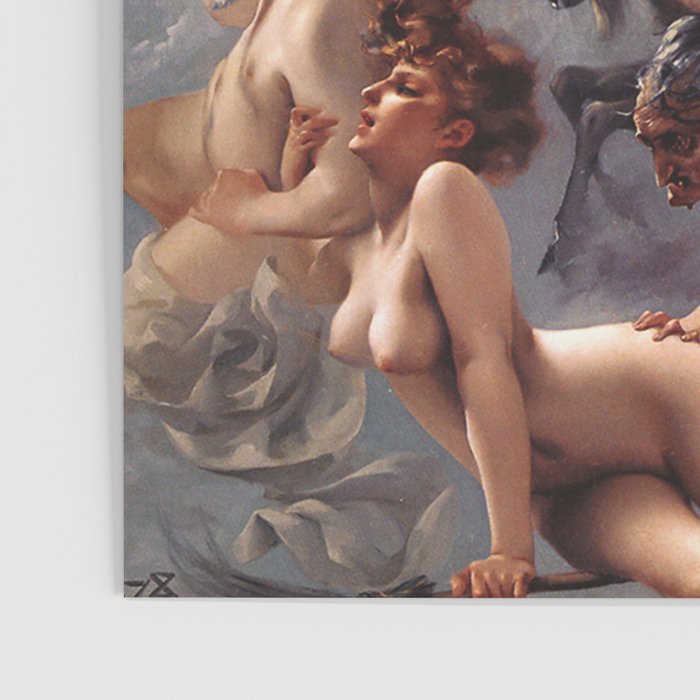 Luis Ricardo Falero - Witches going to their Sabbath 1878 Poster Gallery Image 3