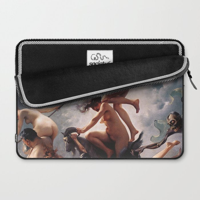 Luis Ricardo Falero - Witches going to their Sabbath 1878 Laptop Sleeve Gallery Image 2